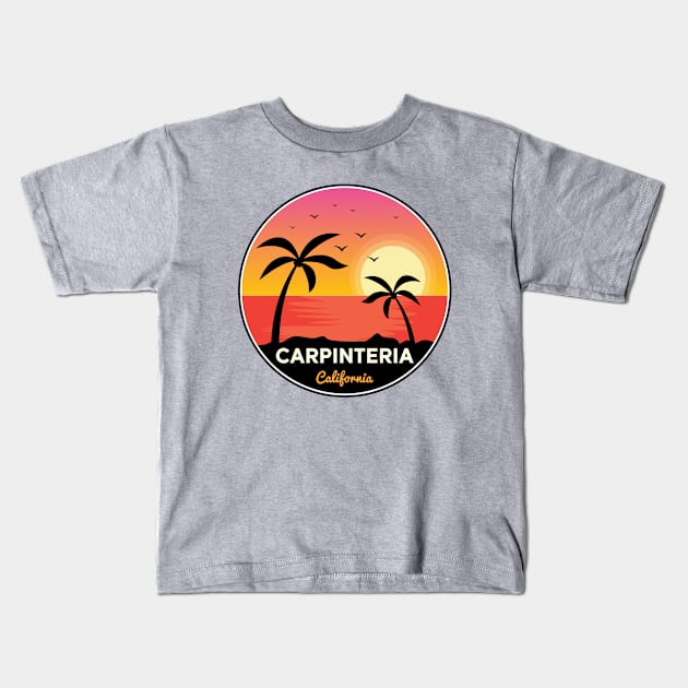 Carpinteria California Kids T-Shirt by Mark Studio